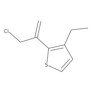 2-(3-Chloroprop-1-en-2-yl)-3-ethylthiophene结构式