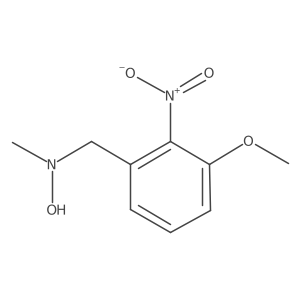 N-[(3-methoxy-2-nitrophenyl)methyl]-N-methylhydroxylamine Structure