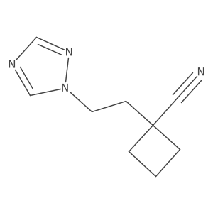 1-[2-(1H-1,2,4-triazol-1-yl)ethyl]cyclobutane-1-carbonitrile Structure