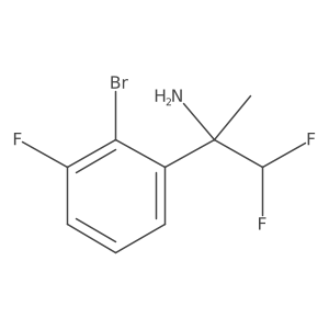 2-(2-Bromo-3-fluorophenyl)-1,1-difluoropropan-2-amine Structure