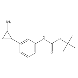 tert-butyl N-[3-(2-aminocyclopropyl)phenyl]carbamate结构式