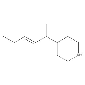 4-(Hex-3-en-2-yl)piperidine结构式