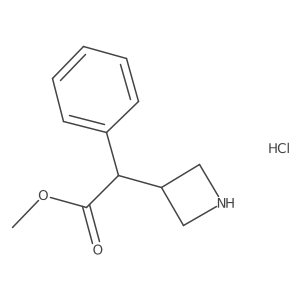 Methyl 2-(azetidin-3-yl)-2-phenylacetate;hydrochloride Structure