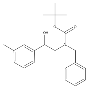 tert-butyl N-benzyl-N-[2-hydroxy-2-(3-methylphenyl)ethyl]carbamate Structure