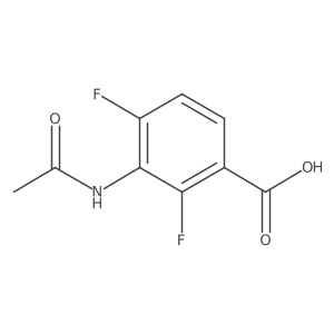 3-Acetamido-2,4-difluorobenzoic acid结构式