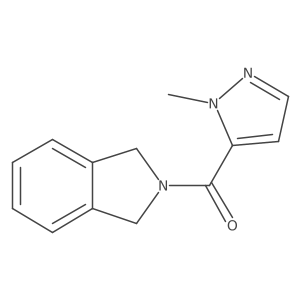 1,3-Dihydroisoindol-2-yl-(2-methylpyrazol-3-yl)methanone结构式