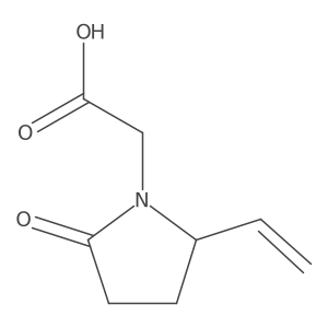 1-Pyrrolidineacetic acid, 2-ethenyl-5-oxo-结构式