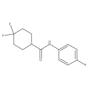 4,4-Difluoro-N-(4-fluorophenyl)piperidine-1-carboxamide Structure