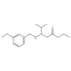 Ethyl 3-{[(3-methoxyphenyl)methyl]amino}-4-methylpentanoate Structure