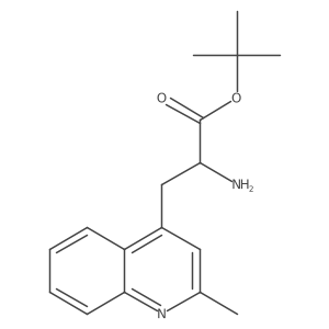 tert-butyl (2S)-2-amino-3-(2-methylquinolin-4-yl)propanoate Structure