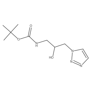 tert-butyl N-[2-hydroxy-3-(1H-1,2,3-triazol-1-yl)propyl]carbamate Structure