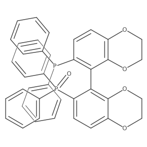 (6'-(Diphenylphosphanyl)-2,2',3,3'-tetrahydro-[5,5'-bibenzo[b][1,4]dioxin]-6-yl)diphenylphosphine oxide Structure