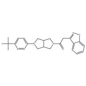 2-(1,2-Benzoxazol-3-yl)-1-[5-(6-tert-butylpyridazin-3-yl)-octahydropyrrolo[3,4-c]pyrrol-2-yl]ethan-1-one Structure