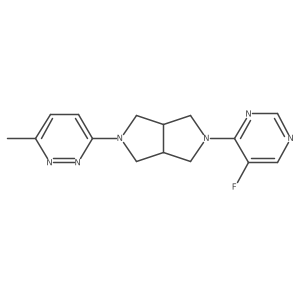 5-Fluoro-4-[5-(6-methylpyridazin-3-yl)-octahydropyrrolo[3,4-c]pyrrol-2-yl]pyrimidine Structure