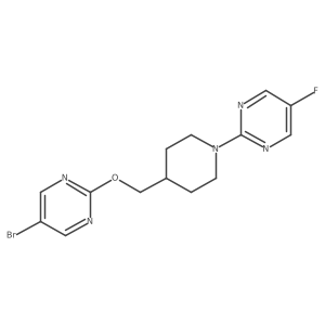 2-(4-{[(5-Bromopyrimidin-2-yl)oxy]methyl}piperidin-1-yl)-5-fluoropyrimidine结构式