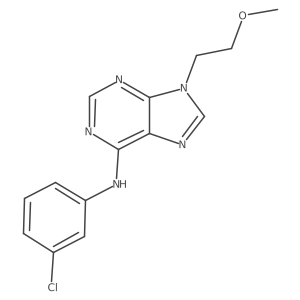 N-(3-chlorophenyl)-9-(2-methoxyethyl)-9H-purin-6-amine结构式