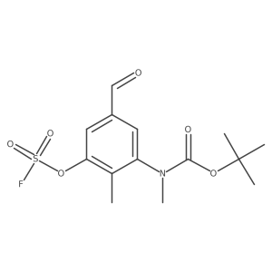 tert-butyl N-{3-[(fluorosulfonyl)oxy]-5-formyl-2-methylphenyl}-N-methylcarbamate Structure