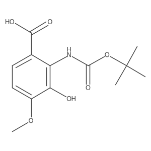 2-{[(Tert-butoxy)carbonyl]amino}-3-hydroxy-4-methoxybenzoic acid Structure