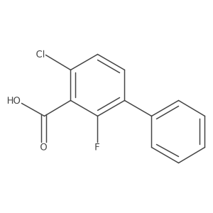 4-Chloro-2-fluoro-[1,1'-biphenyl]-3-carboxylic acid结构式