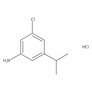 3-Chloro-5-(propan-2-yl)anilinehydrochloride结构式
