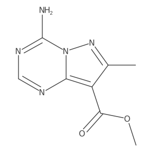Methyl 4-amino-7-methylpyrazolo[1,5-a][1,3,5]triazine-8-carboxylate结构式