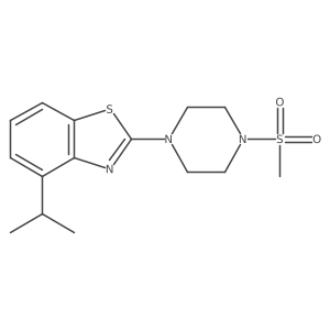 2-(4-Methanesulfonylpiperazin-1-yl)-4-(propan-2-yl)-1,3-benzothiazole Structure
