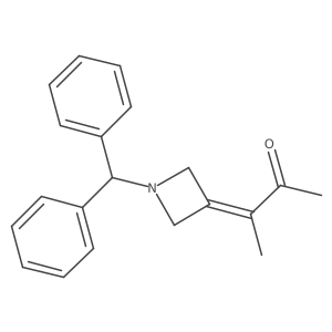 3-(1-Benzhydrylazetidin-3-ylidene)butan-2-one Structure
