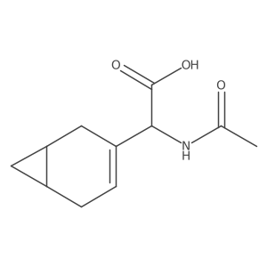 (2R)-2-{bicyclo[4.1.0]hept-3-en-3-yl}-2-acetamidoacetic acid Structure