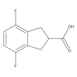 4,7-Difluoro-2,3-dihydro-1H-indene-2-carboxylic acid Structure
