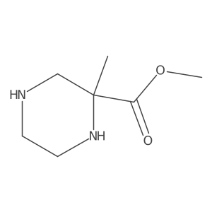 Methyl 2-methylpiperazine-2-carboxylate结构式