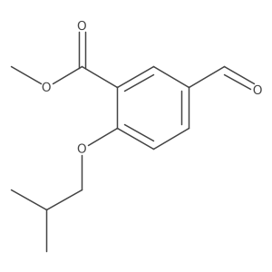 Methyl 5-formyl-2-isobutoxybenzoate结构式