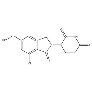 3-(7-Chloro-5-(hydroxymethyl)-1-oxoisoindolin-2-yl)piperidine-2,6-dione Structure