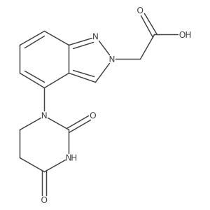 2-[4-(2,4-dioxo-1,3-diazinan-1-yl)-2H-indazol-2-yl]acetic acid Structure