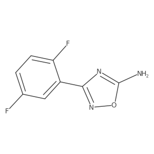 3-(2,5-Difluorophenyl)-1,2,4-oxadiazol-5-amine结构式