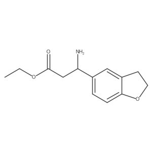 ethyl (3S)-3-amino-3-(2,3-dihydro-1-benzofuran-5-yl)propanoate Structure