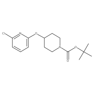 Tert-butyl 4-[(6-chloro-2-pyridyl)oxy]-1-piperidinecarboxylate结构式