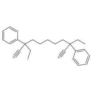 2,8-Diethyl-2,8-diphenylnonanedinitrile Structure