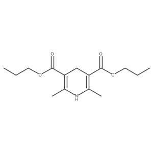 3,5-Dipropyl 1,4-dihydro-2,6-dimethyl-3,5-pyridinedicarboxylate Structure