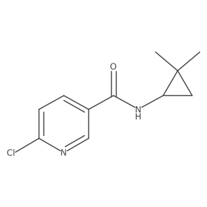 6-Chloro-N-(2,2-dimethylcyclopropyl)-3-pyridinecarboxamide Structure