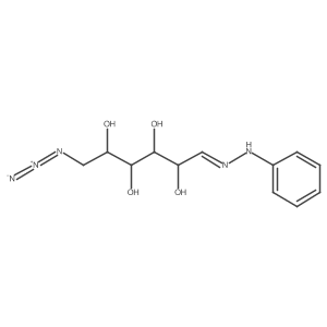 D-Galactose, 6-azido-6-deoxy-, phenylhydrazone Structure