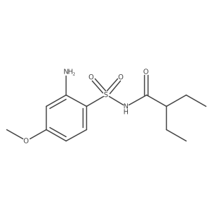 N-(2-amino-4-methoxyphenyl)sulfonyl-2-ethylbutanamide结构式