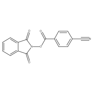 4-{[(1,3-dioxo-1,3-dihydro-2H-isoindol-2-yl)oxy]carbonyl}benzonitrile Structure