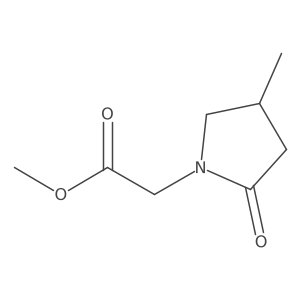 Methyl 2-(4-methyl-2-oxopyrrolidin-1-yl)acetate Structure