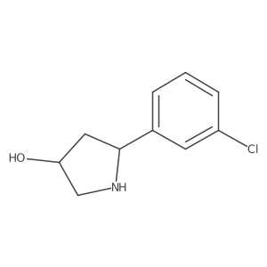 (3R)-5-(3-Chlorophenyl)-3-pyrrolidinol结构式