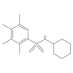 Cyclohexyl[(2,3,4,5-tetramethylphenyl)sulfonyl]amine结构式