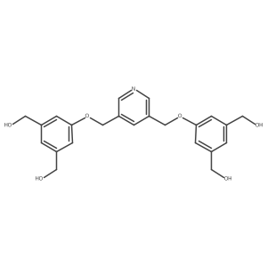 1,3-Benzenedimethanol, 5,5a(2)-[3,5-pyridinediylbis(methyleneoxy)]bis-结构式