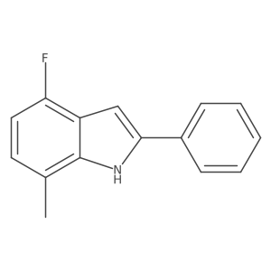 4-Fluoro-7-methyl-2-phenyl-1H-indole Structure