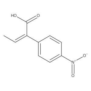 alpha-Ethylidene-4-nitrobenzeneacetic acid结构式