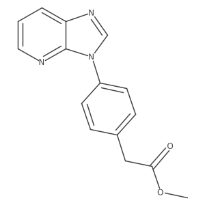(4-Imidazo[4,5-b]pyridin-3-yl-phenyl)acetic acid methyl ester Structure