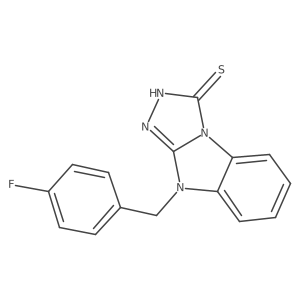 9-(4-Fluoro-benzyl)-9H-benzo[4,5]imidazo[2,1-c][1,2,4]triazole-3-thiol结构式